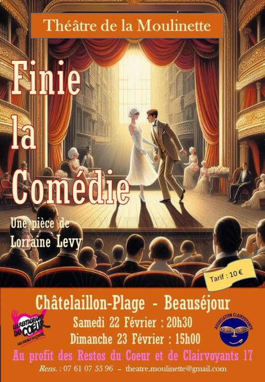 Spectacle à Beauséjour : Finie la comédie... Du 22 au 23 fév 2025