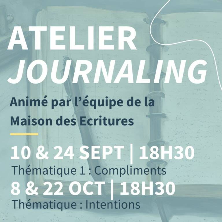 Animation - Atelier Journaling Du 8 au 22 oct 2024