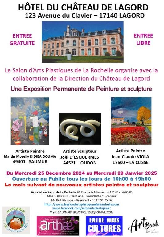 Exposition - Peinture et Sculpture Du 25/12/2024 au 29/1/2025