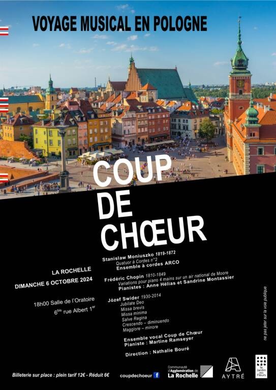 Concert - Voyage musical en Pologne - Coup de Choeur Le 6 oct 2024