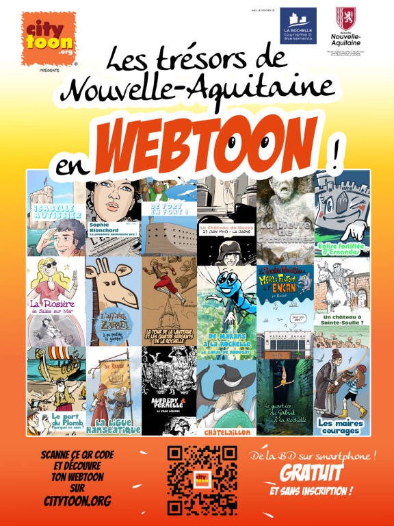 Exposition - Les trésors de Nouvelle-Aquitaine en webtoon Du 15 janv au 10 mars 2025