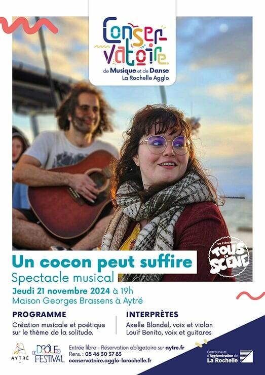 Concert - Tous en scène - Un Cocon peut suffire Le 21 nov 2024