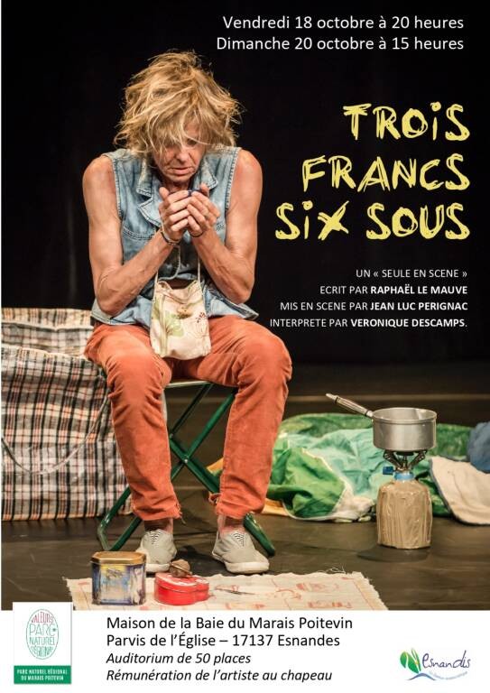 Théâtre - Trois francs six sous Du 18 au 20 oct 2024