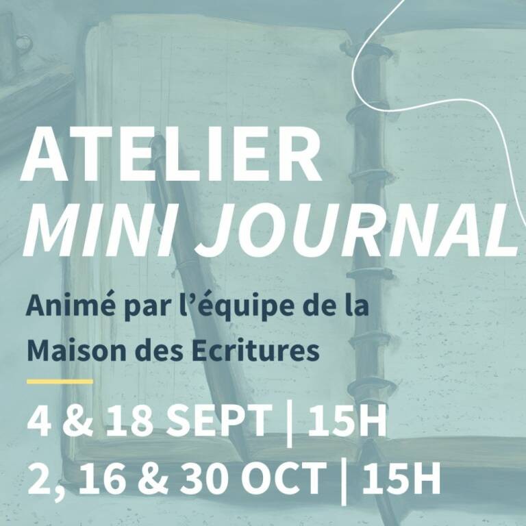 Animation - Atelier mini journal Du 16 au 30 oct 2024