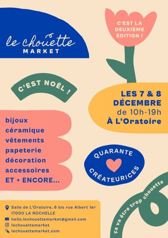 Marché de créateurs - Le Chouette Market Noël... Du 7 au 8 déc 2024