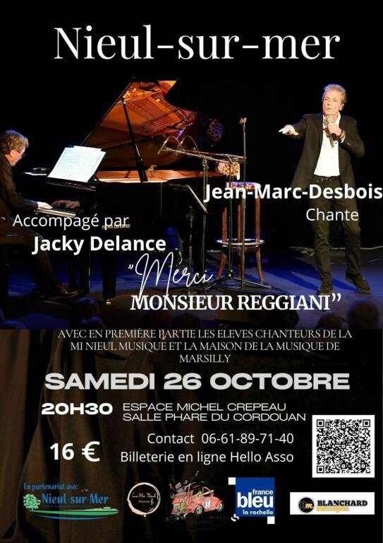 Spectacle - Merci Monsieur Reggiani - Jean-Marc Desbois Le 26 oct 2024