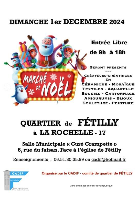 Marché de Noël de Fétilly Le 1 déc 2024