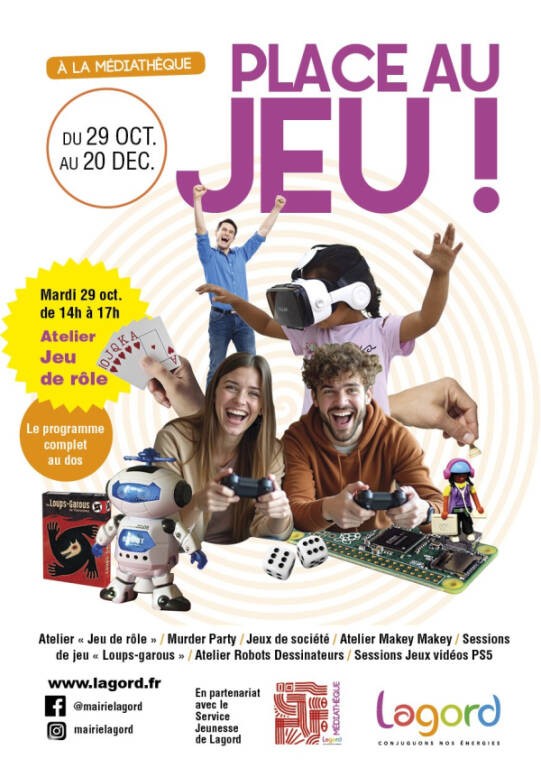 Animation - Place au jeu Du 29 oct au 20 déc 2024