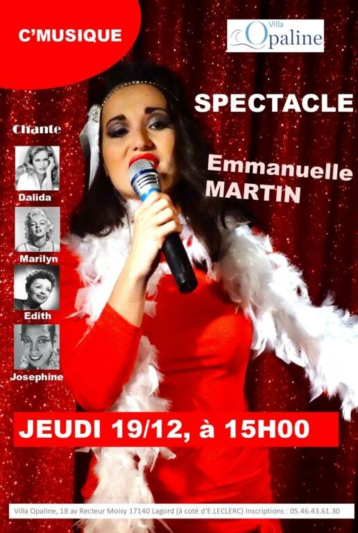 Spectacle musical - Emmanuelle Martin Le 19 déc 2024