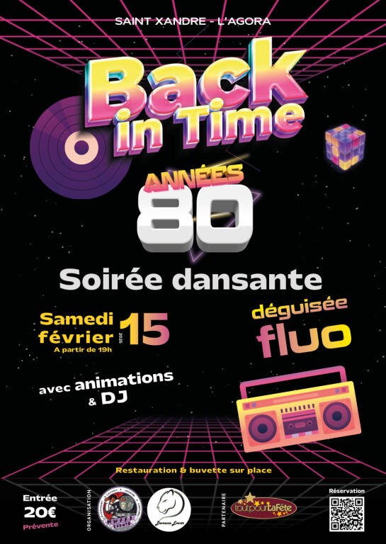 Animation - Soirée Années 80 - Fluo Party Du 15 au 16 fév 2025