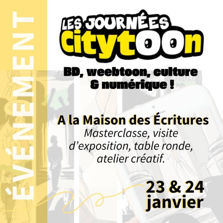 Animation - Les journées Citytoon Du 23 au 24 janv 2025